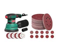 Bundle of HYCHIKA 300W Random Orbital Sander + 100pcs 125mm Sanding Discs