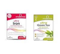 Bundle of Iron Tablets Supplement, Vitabiotics Ultra + Vitabiotics Ultra Green Tea Tablets - 30 Count (Pack of 1)