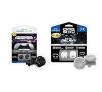 Bundle of KontrolFr PS Performance Thumbsticks for PS5 & PS4 Controller Black + KontrolFr PS Fr alaxy White | Increased Precision & Grip for FPS Games