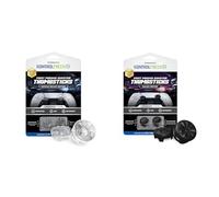 Bundle of KontrolFr PS Performance Thumbsticks for PS5 & PS4 Controller Black + KontrolFr PS Fr alaxy Crystal | Increased Precision & Grip for FPS Games