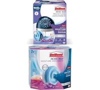 BUNDLE of Lavender UniBond AERO 360º Moisture Absorber, 1 Device and 1 Refill tab + UniBond Aero 360 LAVENDER Refill (2 Pack), Ultra-Absorbent Dehumidifier, Helps to Prevent Condensation, Recyclable