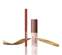 Bundle of Max Factor Lip Shader, 60 Coffee Blend, Twist-up Lip Liner, Smudge-Proof, Long-Lasting + Mellow Blur Lipstick, 60 Brown Butter, Lipstick, Pillow-Soft Lips, Buildable, Soft-Matte Pigment