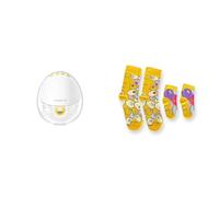 Bundle of Medela Motion InBra Wearable Electric Breast Pump + Medela Matching Mom-Baby Socks