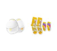 Bundle of Medela Motion InBra Wearable Electric Breast Pump + Medela Matching Mom-Baby Socks