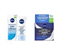 Bundle of NIVEA Light Moisturising Day Cream and NIVEA Moisturising Night Cream (50ml)