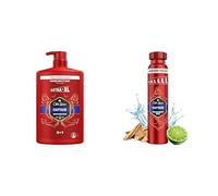 Bundle of Old Spice Captain Shower Gel & Shampoo For Men 1000 ml+ Old Spice Captain Deodorant Body Spray 250ml