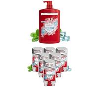 Bundle of Old Spice Cold Spice Mens Shower Gel & Shampoo, 1000ml + Old Spice Cold Spice Roll On Deodorant Stick for Men, Antiperspirant Clear Gel, Mens Strong Anti Perspirant Value Pack, 6 x 70ml