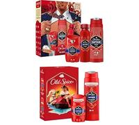Bundle of Old Spice Gentleman Gift Set For Men With Captain Deodorant Spray, Deodorant Stick And Shower Gel + Old Spice Captain Gift Set For Men With Captain Deodorant Stick And Shower Gel