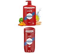 Bundle of Old Spice Whitewater Men’s Shower Gel 1000ml, 3-in-1 Body-Hair-Face Wash, Perfume Quality Scent + Whitewater Men's Deodorant Stick 85ml, Long Lasting Perfume Quality Scent, Odour Protection