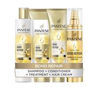 Bundle of Pantene Bond Repair Shampoo, Conditioner, Treatment, and Leave in Miracle Cream