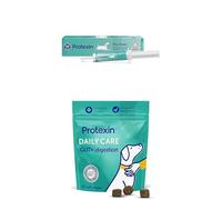 Bundle of Protexin Pro-Kolin Digestive Support Paste for Cats & Dogs, 30ml Syringe, Beef Flavour + Daily Care Gut+ Digestion | 60 Probiotic Dog Chews, Chicken and Carob Flavour Pet Supplement