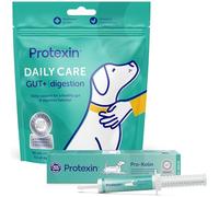 Bundle of Protexin Pro-Kolin Digestive Support Paste for Cats & Dogs to Firm Poop + Protexin Daily Care Gut+ Digestion | 60 Probiotic Dog Chews, Chicken and Carob Flavour Pet Supplement
