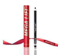 Bundle of Rimmel Thrill Seeker Mega Lift Mascara, 001 Black + Rimmel Soft Kohl Kajal Eyeliner Pencil, Jet Black
