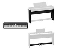 Bundle of Roland FP-E50-BK Digital Piano in Black + KSFE50-BK Stand for Digital Piano + Roland Kpd-70 Pedal, Black