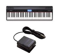 Bundle of Roland GO:PIANO | GO-61P Entry-Level Portable 61-Note Digital Piano with Wireless Smartphone Connection + Roland Dp-2 Damper Pedal Momentary Footswitch