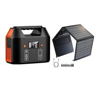 Bundle of SinKeu Portable Power Station 99Wh with Foldable Solar Panel 40W, Small Solar Generator Set for Camping Trip, Emergency Power Suply for Enssential Electronic Decives