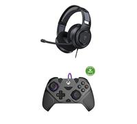 Bundle of Turtle Beach Atlas 200 Multiplatform Gaming Headset + Turtle Beach Victrix Gambit Prime Wired Tournament Controller for Xbox Series X or S, Xbox One and Windows PC