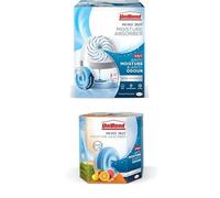 BUNDLE of UniBond AERO 360º Moisture Absorber, 1 Device and 1 Refill tab + UniBond Aero 360 CITRUS Refill (2 Pack), Ultra-Absorbent Dehumidifier, Helps to Prevent Condensation, Recyclable