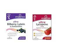 Bundle of Vitabiotics Ultra Bilberry, Lutein and Zeaxanthin Tablets + Vitabiotics Ultra Lycopene - 30 Count (Pack of 1)
