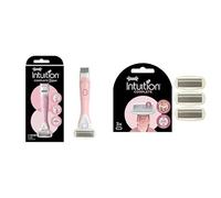 Bundle of WILKINSON SWORD Intuition Complete Bikini For Women | Trimmer and Razor + WILKINSON SWORD - Intuition Complete For Women | Skin Protect Gel with Smooth Glide | Pack of 3 Razor Blade Refills