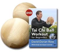 Bundle: Tai Chi Ball for Beginners with David-Dorian Ross (YMAA) Tai Chi DVD and Two Starter Balls (1.5 lbs) 4 inches Each (Set of Two) Martial Arts