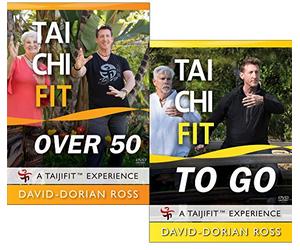 Bundle: Tai Chi Fit OVER 50 and TO GO 2-disc multipack Tai Chi Dvd for Beginners, Perfect for All Ages, Seniors with David-Dorian Ross Easy Tai Chi Anyone Can Do