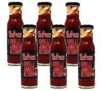 Bundle - The Chilli Jam Man - Hot Chilli Jamato Ketchup - Heat level 8/10-225ml - Pack of 6