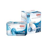 BUNDLE UniBond AERO 360° Moisture Absorber Neutral Refill Tab (4 x 450g), UniBond AERO 360 Compact Moisture Absorber, Ultra-Absorbent Dehumidifier, Original Scent