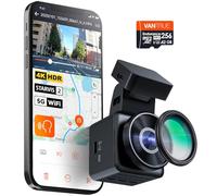 Bundle：Vantrue E1 Pro Dash Cam & 512GB microSD, 11.5ft USB-C Hardwire Kit, Remote Control with Event Locking，4K Mini Dashcam Front，STARVIS 2 IMX678 Night Vision HDR, Voice Control
