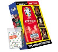 Bundle with Match Attax UEFA Euro 2024 Germany - 1 Mini Tin Box (Random Selection) + Exclusive Collect-it Covers