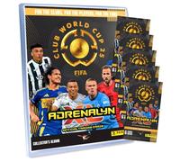 Bundle with Panini FIFA Club World Cup 2025 - World Cup Trading Cards - World Cup Trading Cards - Selection + Exclusive Birthday Card (1 Folder + 5 Boosters)