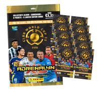 Bundle with Panini FIFA Club World Cup 2025 - World Cup Trading Cards - World Cup Trading Cards - Selection + Exclusive Birthday Card (1 Starter + 10 Boosters)