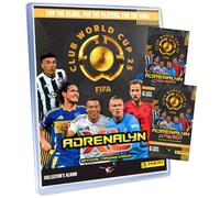 Bundle with Panini FIFA Club World Cup 2025 - World Cup Trading Cards - World Cup Trading Cards - Selection + Exclusive Birthday Card (1 Folder + 2 Boosters)