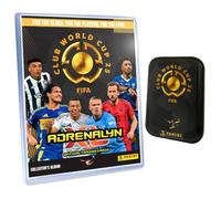 Bundle with Panini FIFA Club World Cup 2025 - World Cup Trading Cards - World Cup Trading Cards - Selection + Exclusive Birthday Card (1 Folder + 1 Tin Tin)