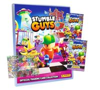 Bundle with Panini Stumble Guys Cards Series 2 - Trading Cards - Selection + Exclusive Birthday Card (1 Folder + 2 Boosters)