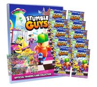 Bundle with Panini Stumble Guys Cards Series 2 - Trading Cards - Selection + Exclusive Birthday Card (1 Folder + 10 Boosters)