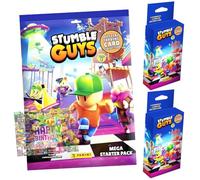 Bundle with Panini Stumble Guys Cards Series 2 - Trading Cards - Selection + Exclusive Birthday Card (1 Starter + 2 Blisters)