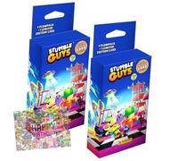 Bundle with Panini Stumble Guys Cards Series 2 - Trading Cards - Selection + Exclusive Birthday Card (2 Blisters)