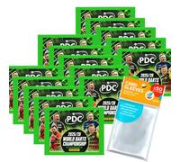 Bundle with PDC World Championship Darts 2026 Stickers - 15 Packs + exclusive collect-it Sleeves