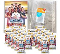 Bundle with Topps - Match Attax Champions League 2025/26 - Trading Cards - 1 Empty Portfolio Folder + 20 Boosters + Exclusive Collect-it Cases