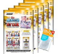 Bundle with Topps - Match Attax Champions League 2025/26 - Trading Cards - 5 Multipacks + Exclusive Collect-it Cases