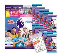 Bundle with Topps - Premier League 2025/26 Trading Cards - 1 Starter + 10 Boosters + Exclusive Collect-it Cases