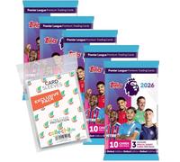 Bundle with Topps - Premier League 2025/26 Trading Cards - 5 Boosters + Exclusive Collect-it Cases