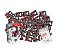 Bundle with Topps Turbo Attax Formula 1 2022 Trading Cards 50 Different Random Cards + 1 Random Empty Tin Tin + Exclusive Collect-it Cases