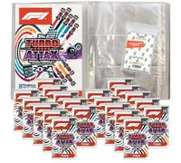 Bundle with Topps Turbo Attax Formula 1 2024-1 Empty Portfolio Folder + 20 Boosters + Exclusive Collect-it Cases