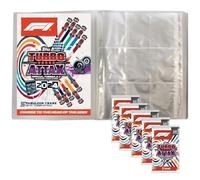 Bundle with Topps Turbo Attax Formula 1 2024-1 Empty Portfolio Folder + 5 Boosters + Exclusive Collect-it Cases