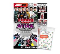 Bundle with Topps Turbo Attax Formula 1 2025 Trading Cards 1 Starter + Exclusive Collect-it Cases