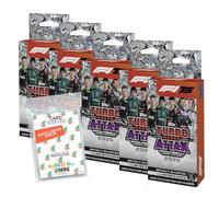 Bundle with Topps Turbo Attax Formula 1 2025 Trading Cards 5 Blister Packs + Exclusive Collect-it Cases