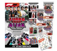 Bundle with Topps Turbo Attax Formula 1 2025 Trading Cards + Exclusive Collect-it Cases (1 Starter + 5 Boosters)