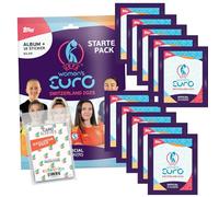 Bundle with UEFA Women's Euro 2025 Switzerland Collect-it Stickers - 1 Starter + 10 Bags + Exclusive Collect-it Cases